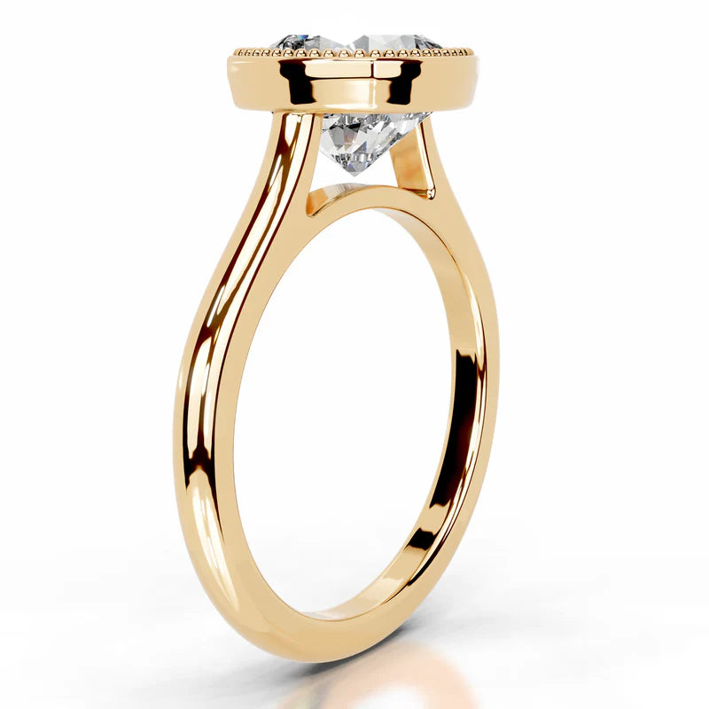 Yellow :: women’s square cushion cut lab diamond solitaire engagement ring white gold band