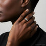 Yellow :: sustainable oval lab grown diamond three stone ring eco friendly jewelry