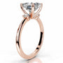 Rose :: princess cut three stone lab grown diamond ring timeless elegant engagement ring