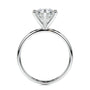 White :: IGI certified round lab diamond solitaire engagement ring elegant bridal ring