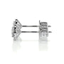 White :: premium lab grown diamond halo studs white gold round center with brilliant surrounding diamonds