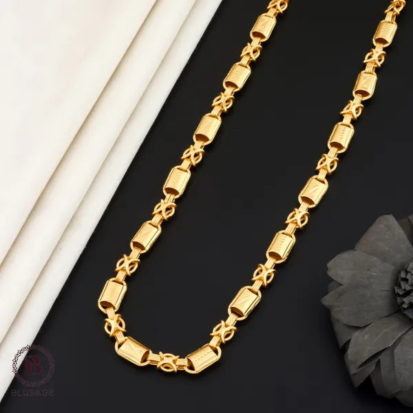 Fashion Frill Kohli with X High Gold Neck Waterproof Chain For Boys & Mens