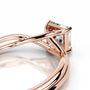 Rose :: luxury asscher lab diamond solitaire engagement ring fine jewelry bridal ring