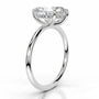 White :: IGI certified marquise lab diamond hidden halo engagement ring elegant bridal