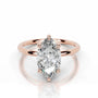 Rose :: luxury marquise lab diamond hidden halo engagement ring fine jewelry bridal ring
