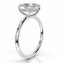 White :: IGI certified heart lab diamond hidden halo engagement ring romantic bridal ring