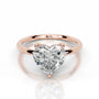 Rose :: luxury heart lab diamond hidden halo engagement ring fine jewelry bridal ring