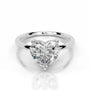 White :: Zenviquea heart hidden halo lab grown diamond engagement ring IGI certified