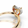 Yellow :: luxury Zenviquea heart lab diamond hidden halo engagement ring bridal