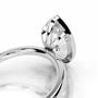 White :: Marquise lab grown diamond ring bezel setting secure solitaire design