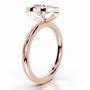 Rose :: IGI certified heart bezel diamond ring lab grown fine jewelry