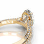 Yellow :: luxury Luxevia oval hidden halo lab diamond engagement ring bridal