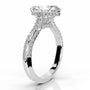 White :: IGI certified marquise lab diamond engagement ring hidden halo luxury ring