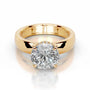 Yellow :: premium IGI certified round lab grown diamond engagement ring