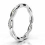 White :: IGI certified lab grown diamond wedding band round cut fine jewelry ring