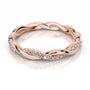 Rose :: sustainable lab grown diamond wedding ring round cut luxury band