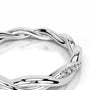 White :: women’s lab grown diamond wedding band classic round diamond eternity band