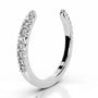 White :: IGI certified Shapelle round lab grown diamond band classic wedding ring