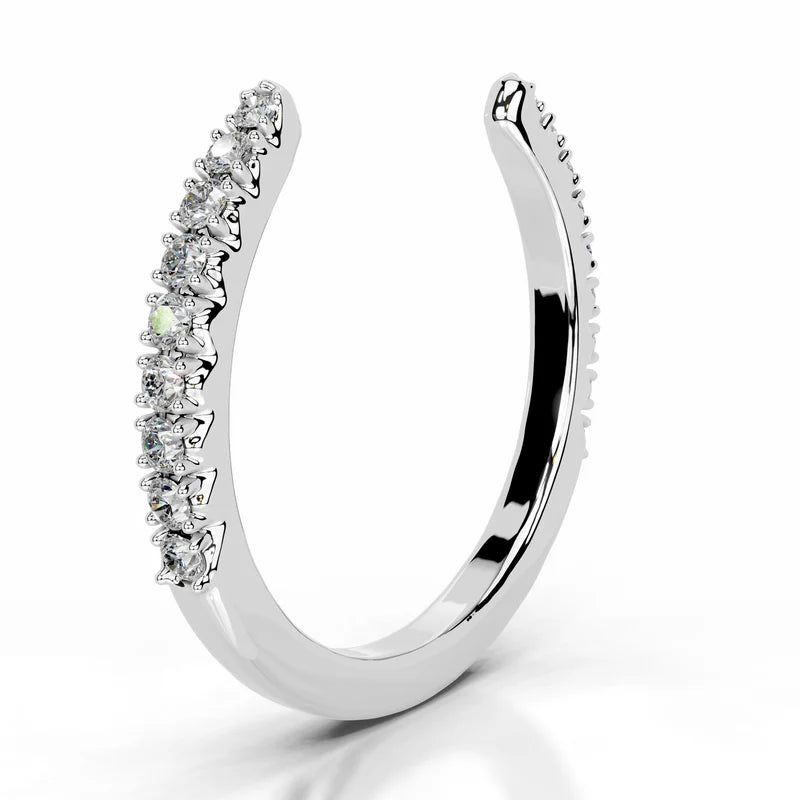 White :: IGI certified Shapelle round lab grown diamond band classic wedding ring