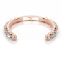 Rose :: Shapelle round lab grown diamond band minimalist wedding jewelry design