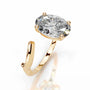 Yellow :: fine jewelry oval lab grown diamond solitaire engagement ring women ring