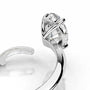 White :: oval cut lab grown diamond solitaire engagement ring white gold luxury