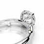 White :: Orviquea round solitaire lab grown diamond ring classic engagement design