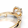 Yellow :: fine jewelry round lab grown diamond solitaire engagement ring women ring