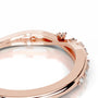 Rose :: Oravelle round lab grown diamond band minimalist wedding ring style