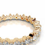 Yellow :: Elegant women’s wedding band with lab grown round diamonds Prismara