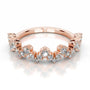 Rose :: IGI certified Lunareth round lab grown diamond band classic wedding ring
