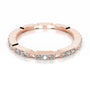 Rose :: Velmora lab grown diamond band round brilliant cut wedding ring