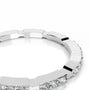 White :: round lab grown diamond wedding band white gold elegant stacking ring