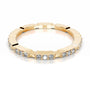 Yellow :: stackable round lab grown diamond band white gold fine ring design