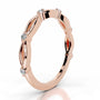 Rose :: Valenique round lab grown diamond band timeless wedding ring for women