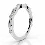 White ::IGI certified Valenique round lab grown diamond band classic wedding ring