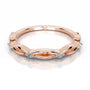 Rose :: Valenique round lab grown diamond band minimalist wedding jewelry design