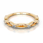 Yellow :: Luxury round lab diamond wedding band Valenique IGI certified design