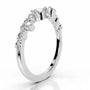 White :: Lab grown diamond wedding band Diamora IGI certified fine jewelry