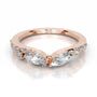 Rose :: Diamora lab grown diamond band minimalist wedding jewelry design