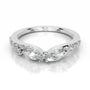 White :: Diamora lab grown diamond wedding band IGI certified elegant ring