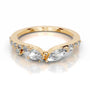 Yellow :: Lab grown diamond eternity band Diamora IGI certified wedding ring