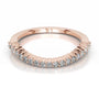 Rose :: Aurevique round lab grown diamond ring minimalist wedding jewelry design