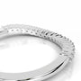 White :: Round lab diamond wedding ring Aurevique IGI certified fine jewelry