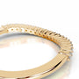 Yellow :: Aurevique round lab grown diamond ring classic bridal wedding band