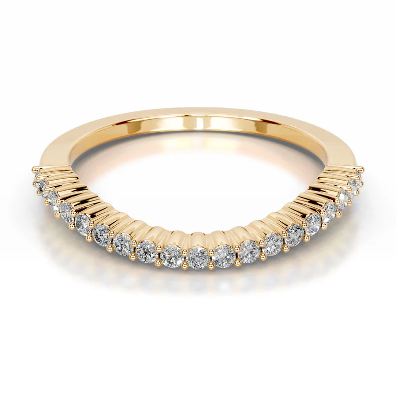 Yellow :: Aurevique round lab grown diamond ring timeless wedding jewelry style