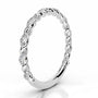 White :: IGI certified Zenvoria round lab grown diamond band classic wedding ring