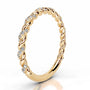 Yellow :: Round lab grown diamond eternity band Zenvoria IGI certified wedding ring