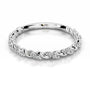 White :: Zenvoria round lab grown diamond wedding band IGI certified elegant ring