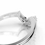 White :: Round lab diamond wedding band Facetique IGI certified fine jewelry